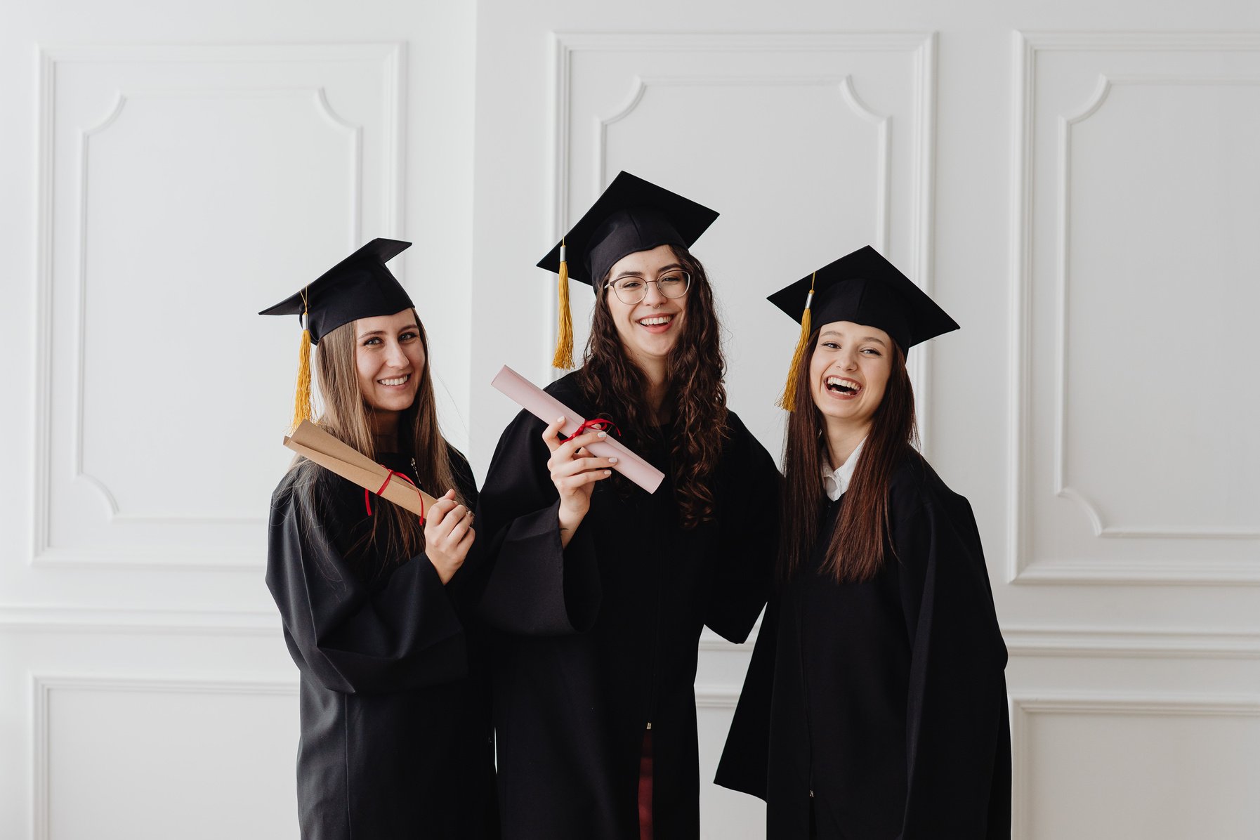 Happy Women in Academic Dress